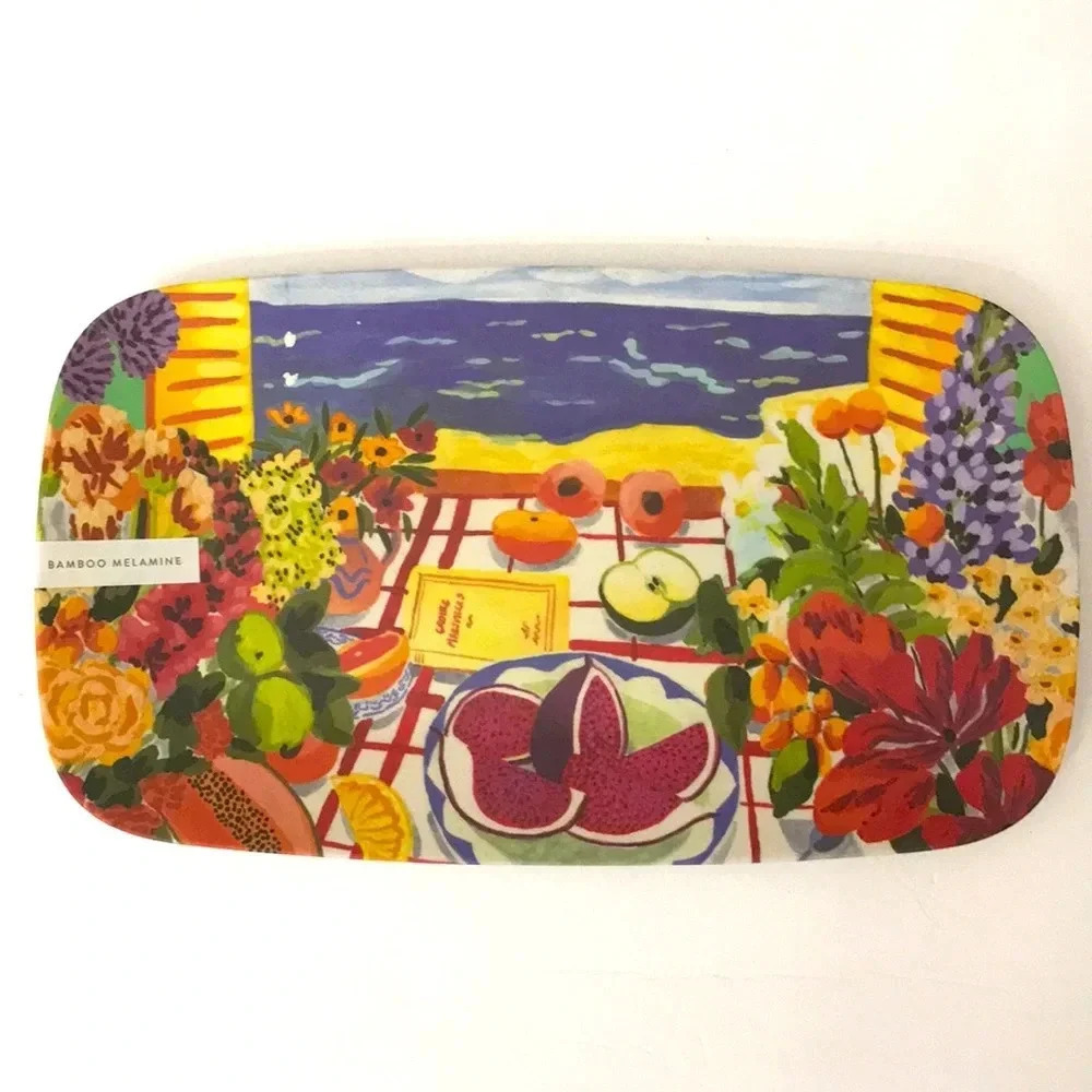 Anthropologie Market Bamboo Platter
